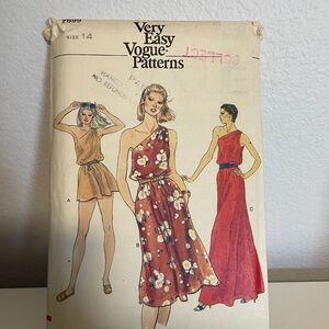 UNCUT Vintage Vogue 7699 Dress Sewing Pattern Size 14
